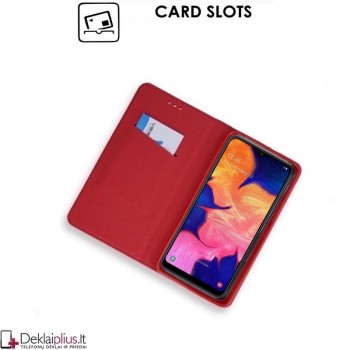 Telone smart magnet atverčiamas dėklas - raudonas (Galaxy A10) Telone smart magnet atverčiamas dėklas - raudonas (Galaxy A10)